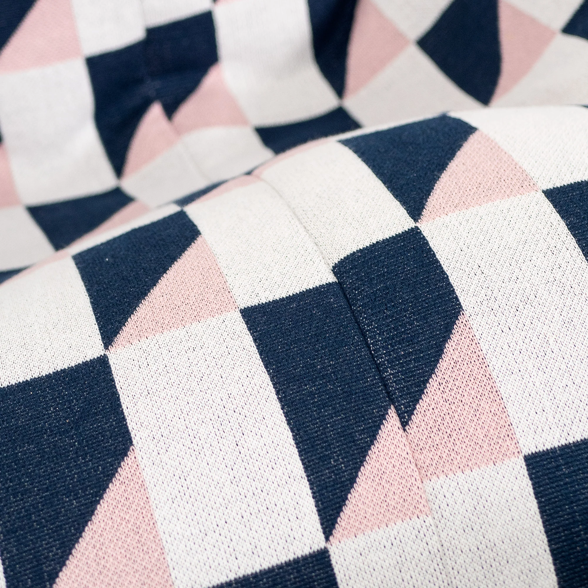 Sitzsack XXL Gaming - Gestrickte Geometrisch Blau - Image 3