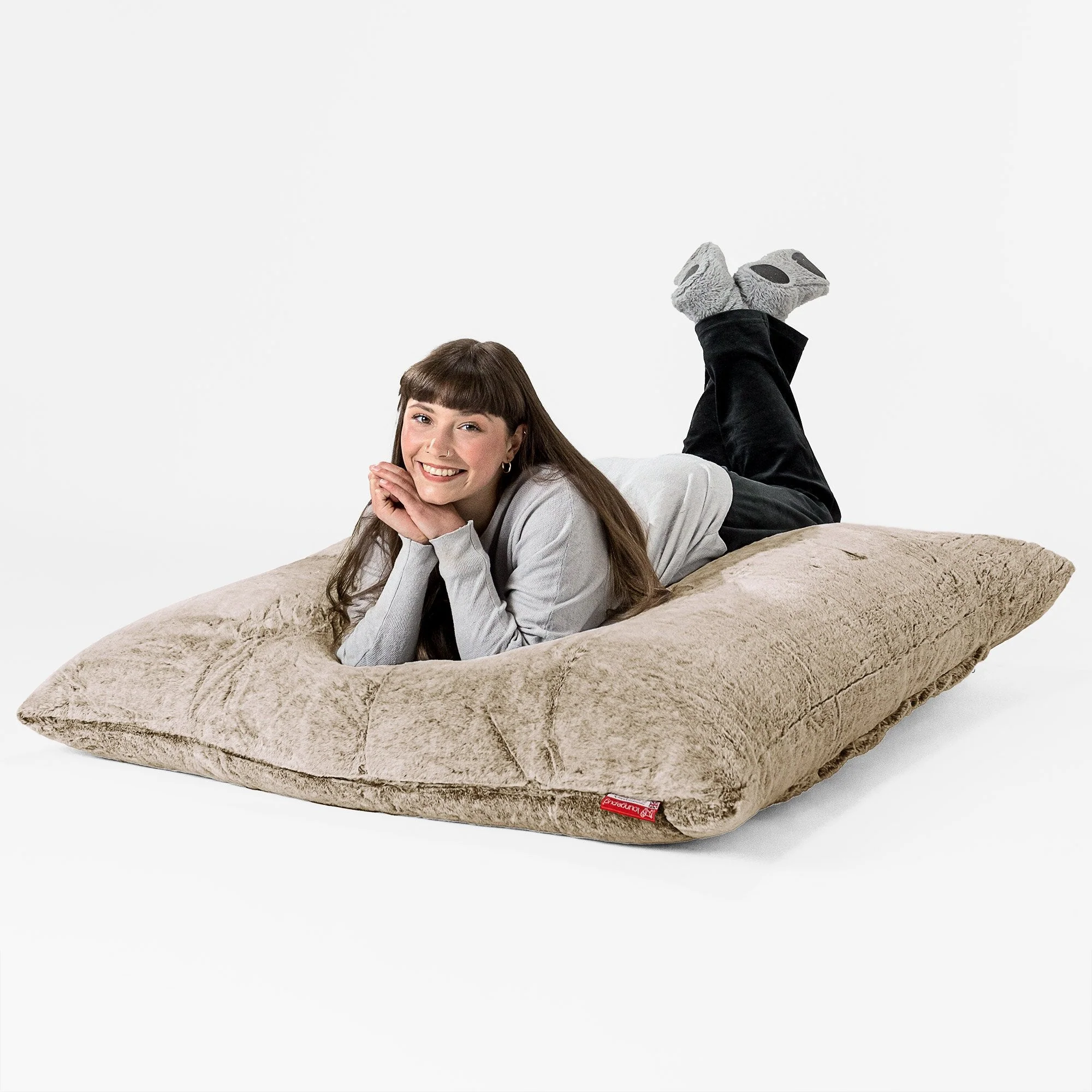 Sitzsack XXL - Kaninchen Kunstfell Goldbraun - Image 3