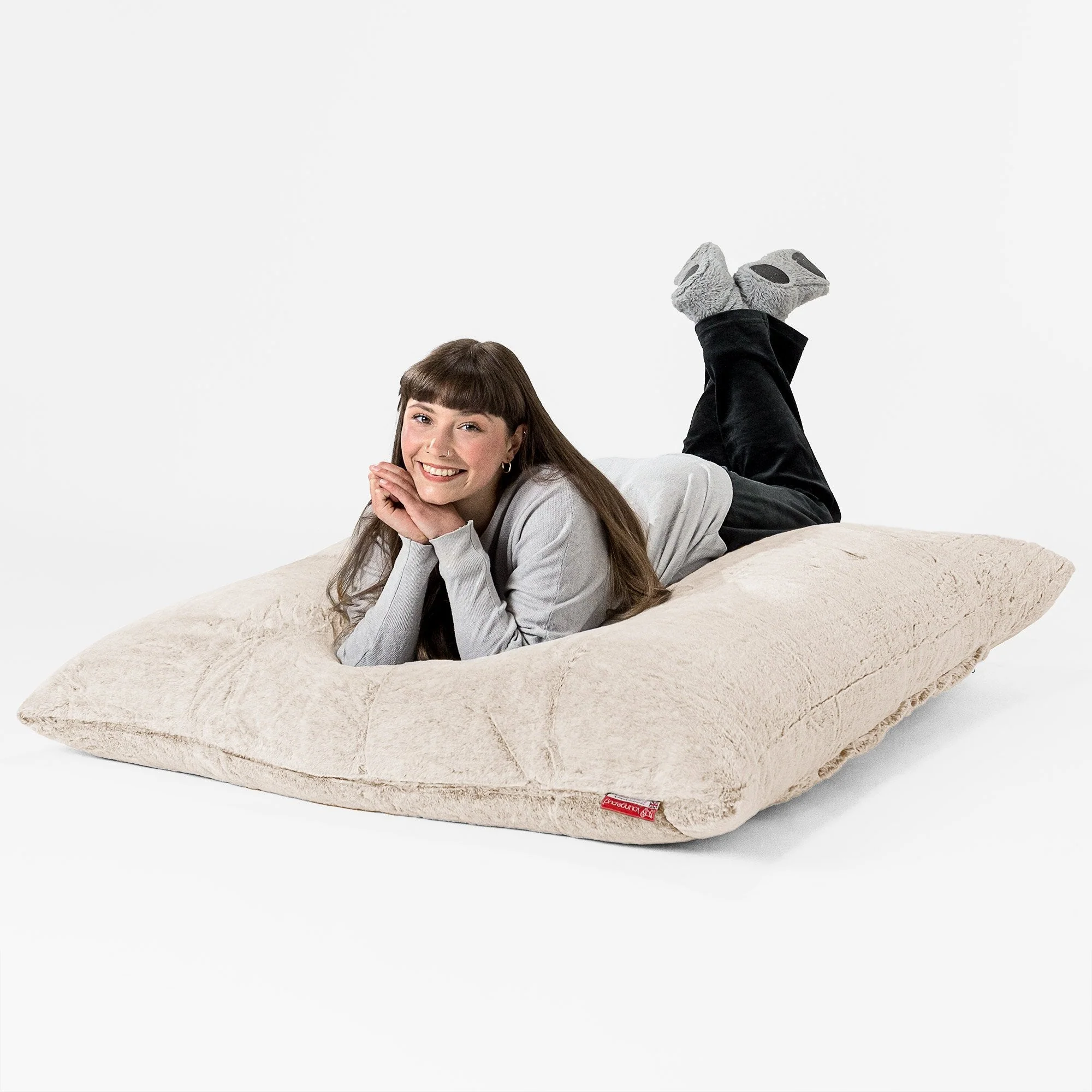 Sitzsack XXL - Kaninchen Kunstfell Weiß - Image 3