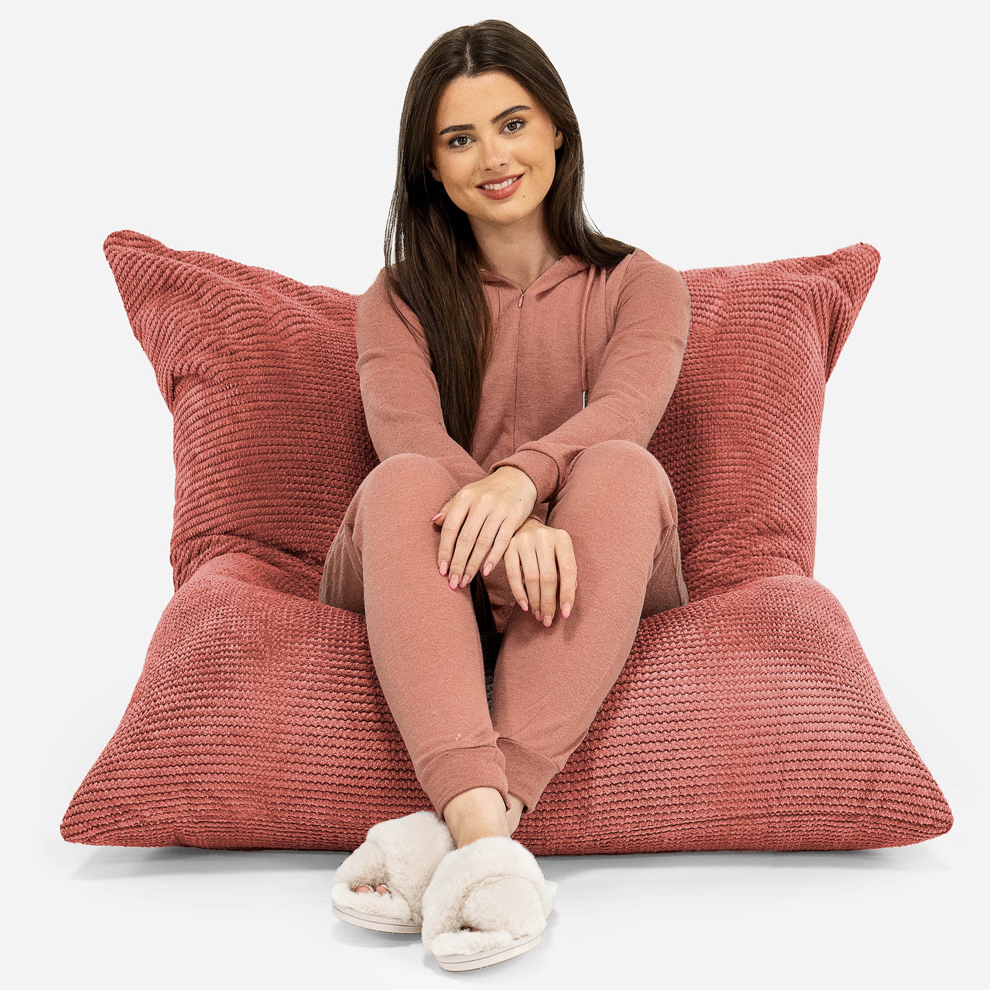 Sitzsack XXL - Pom-Pom Kürbisorange - Image 2