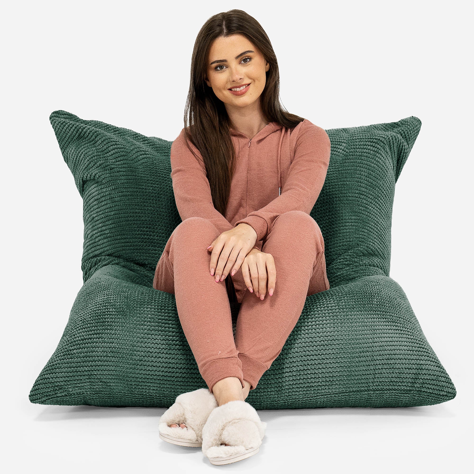 Sitzsack XXL - Pom-Pom Moosgrün - Image 2