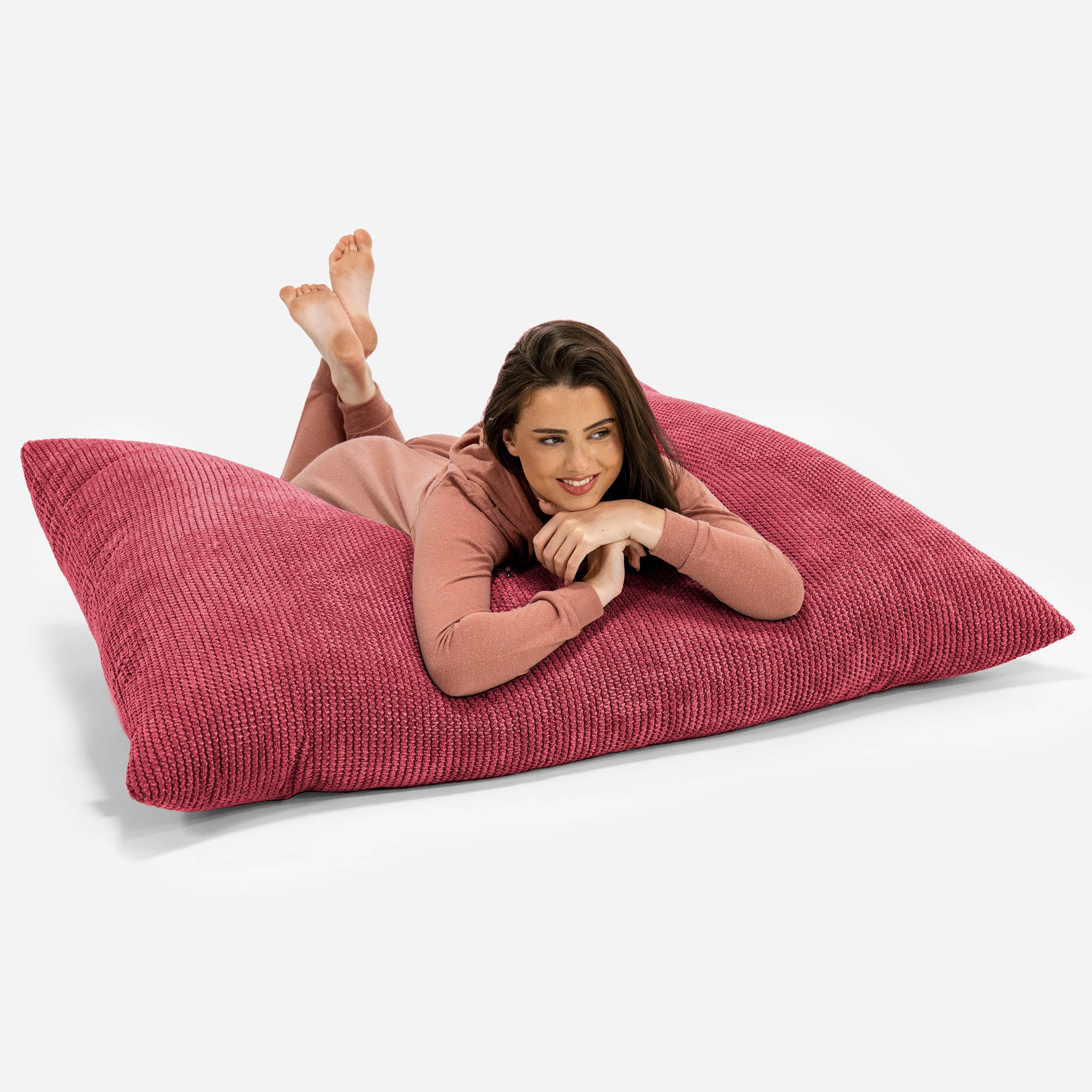 Sitzsack XXL - Pom-Pom Pastellrot - Image 3