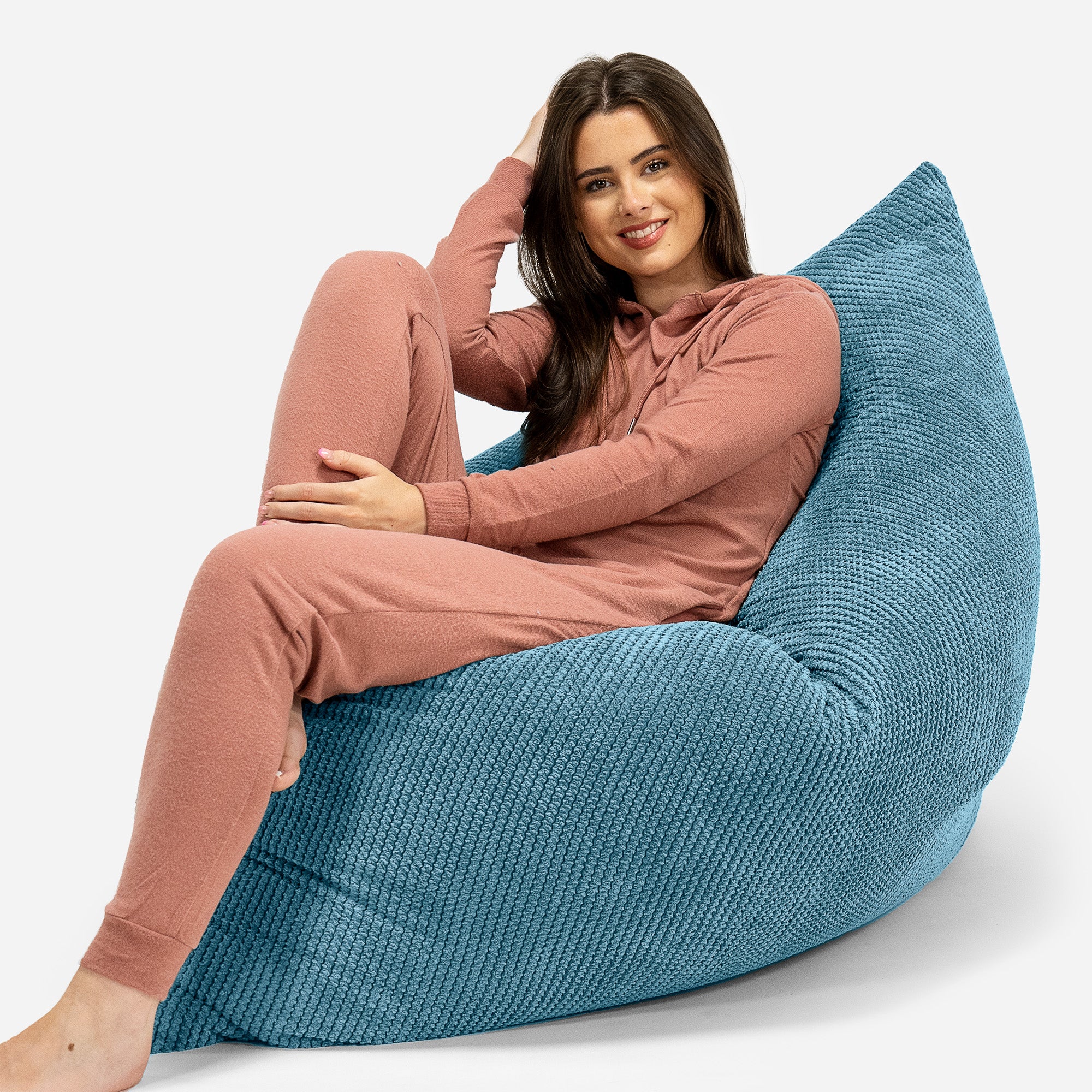 Sitzsack XXL - Pom-Pom Türkis - Image 4
