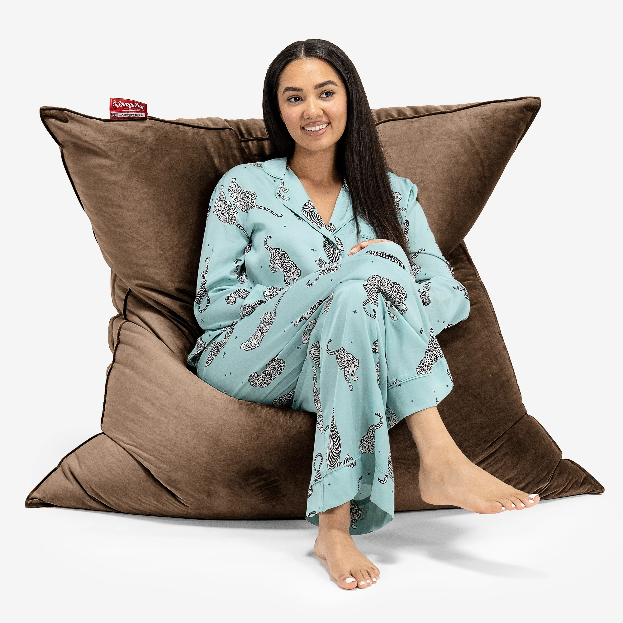 Sitzsack XXL - Samt Espresso - Image 2