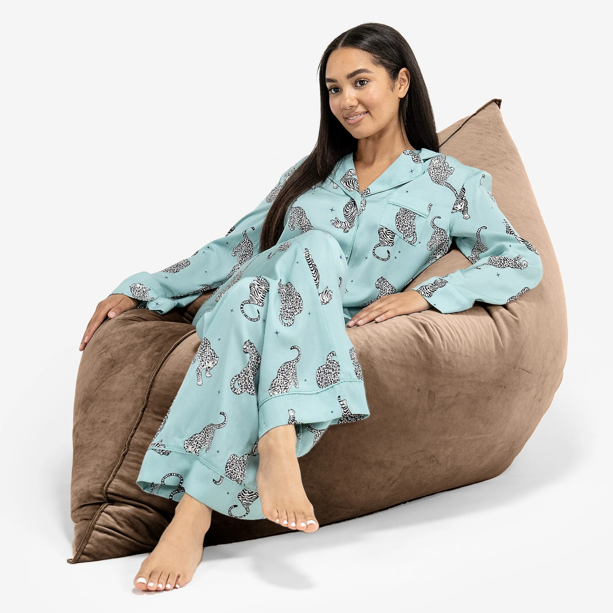 Sitzsack XXL - Samt Espresso - Image 4
