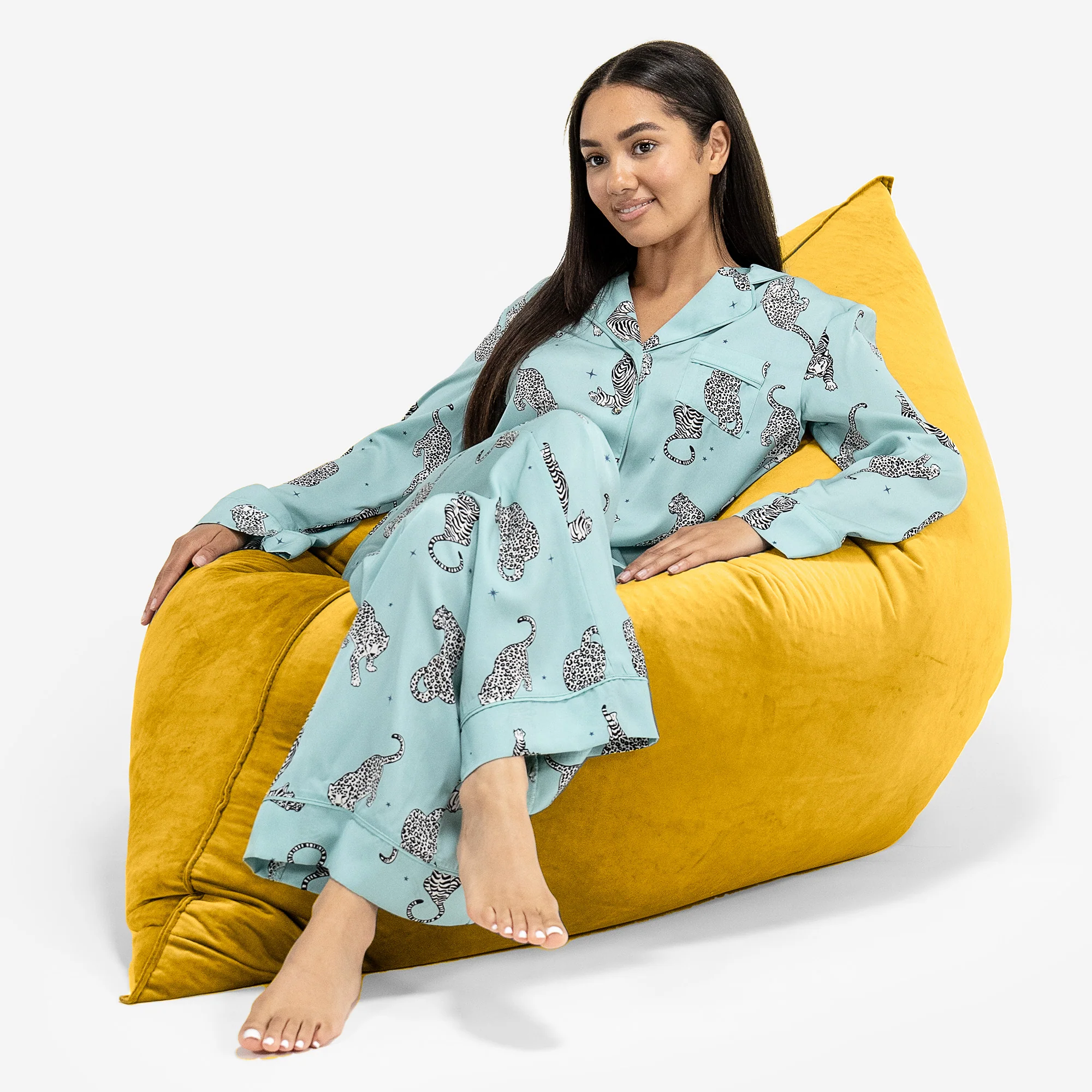 Sitzsack XXL - Samt Gold - Image 3