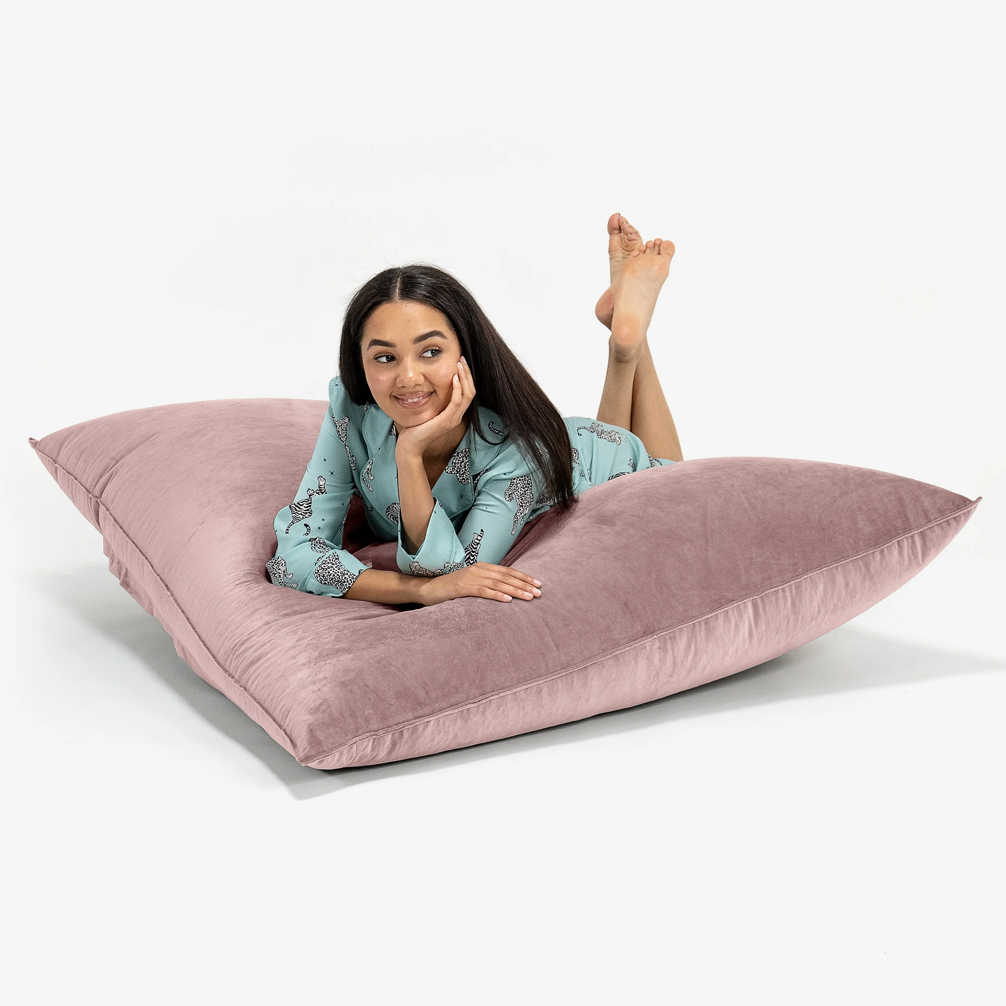 Sitzsack XXL - Samt Pink - Image 3