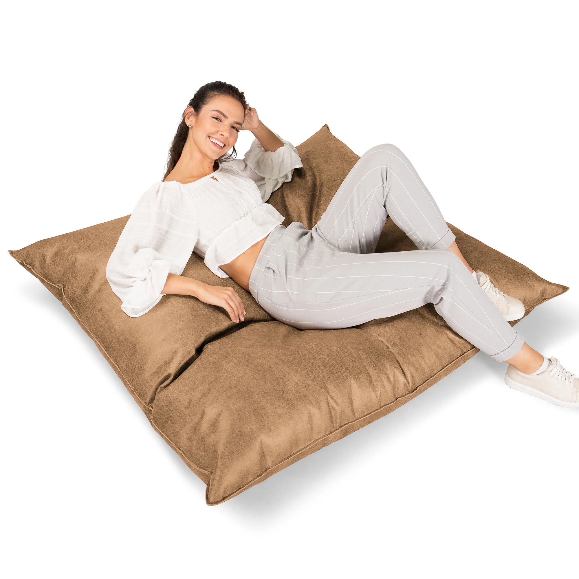 Sitzsack XXL - Vintage Leder Goldbraun - Image 2