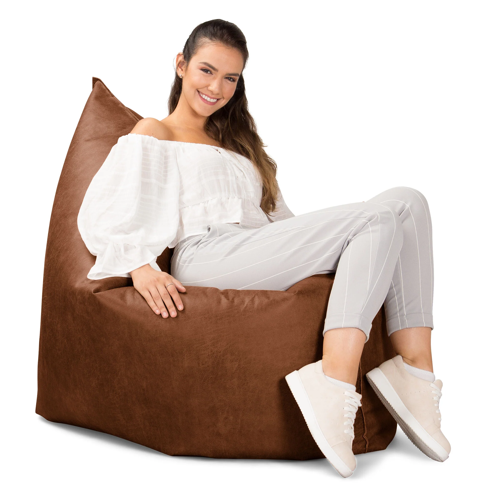 Sitzsack XXL - Vintage Leder Karamell - Image 3