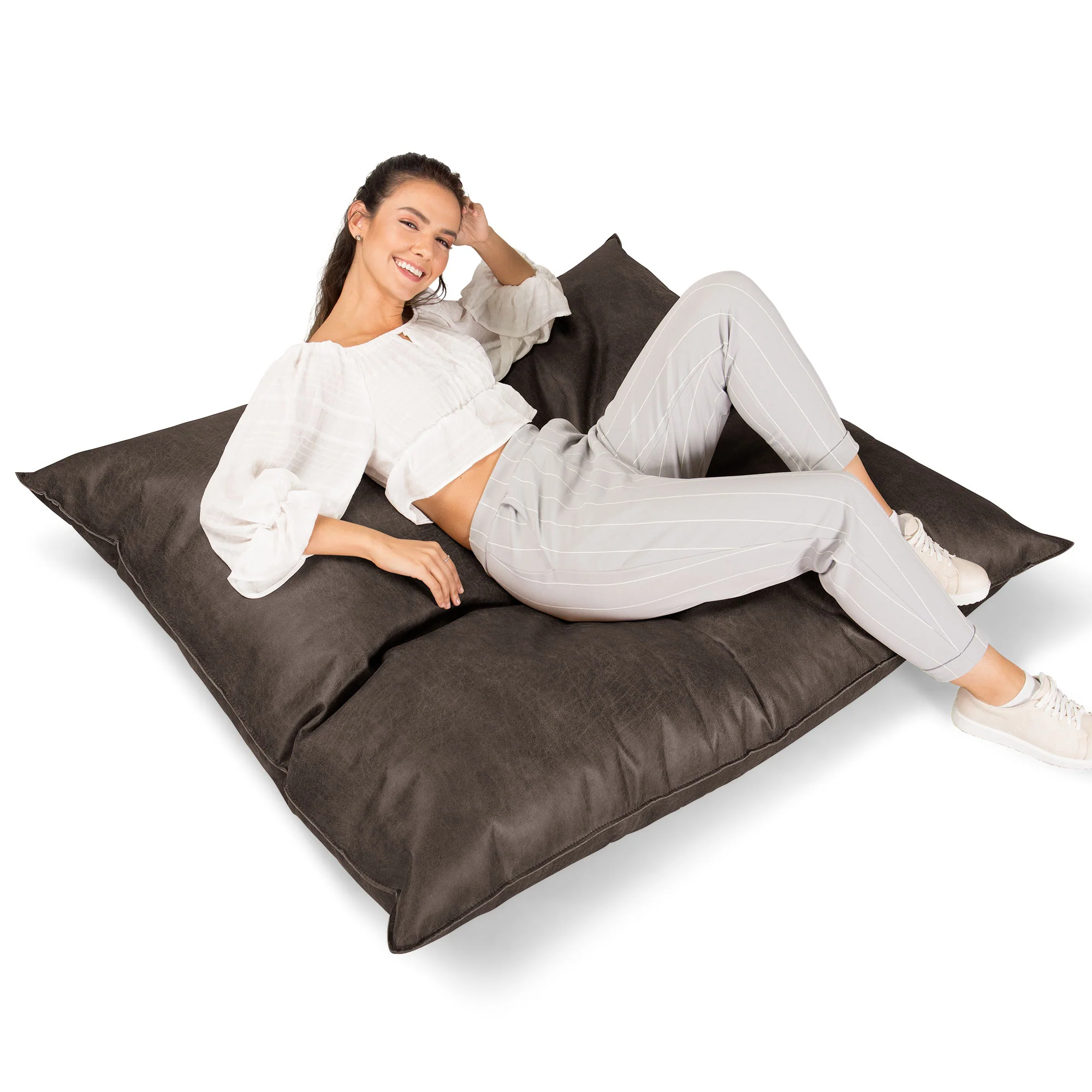 Sitzsack XXL - Vintage Leder Schiefergrau - Image 2