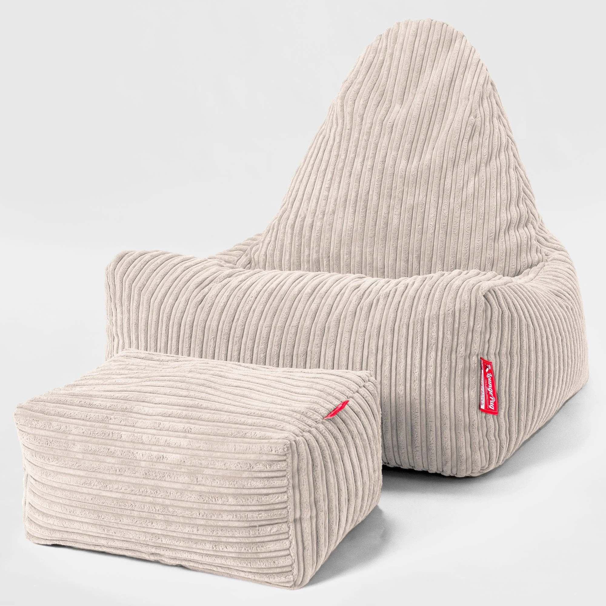 Skandi-Lounge Sitzsack - Cord Elfenbein - Image 2