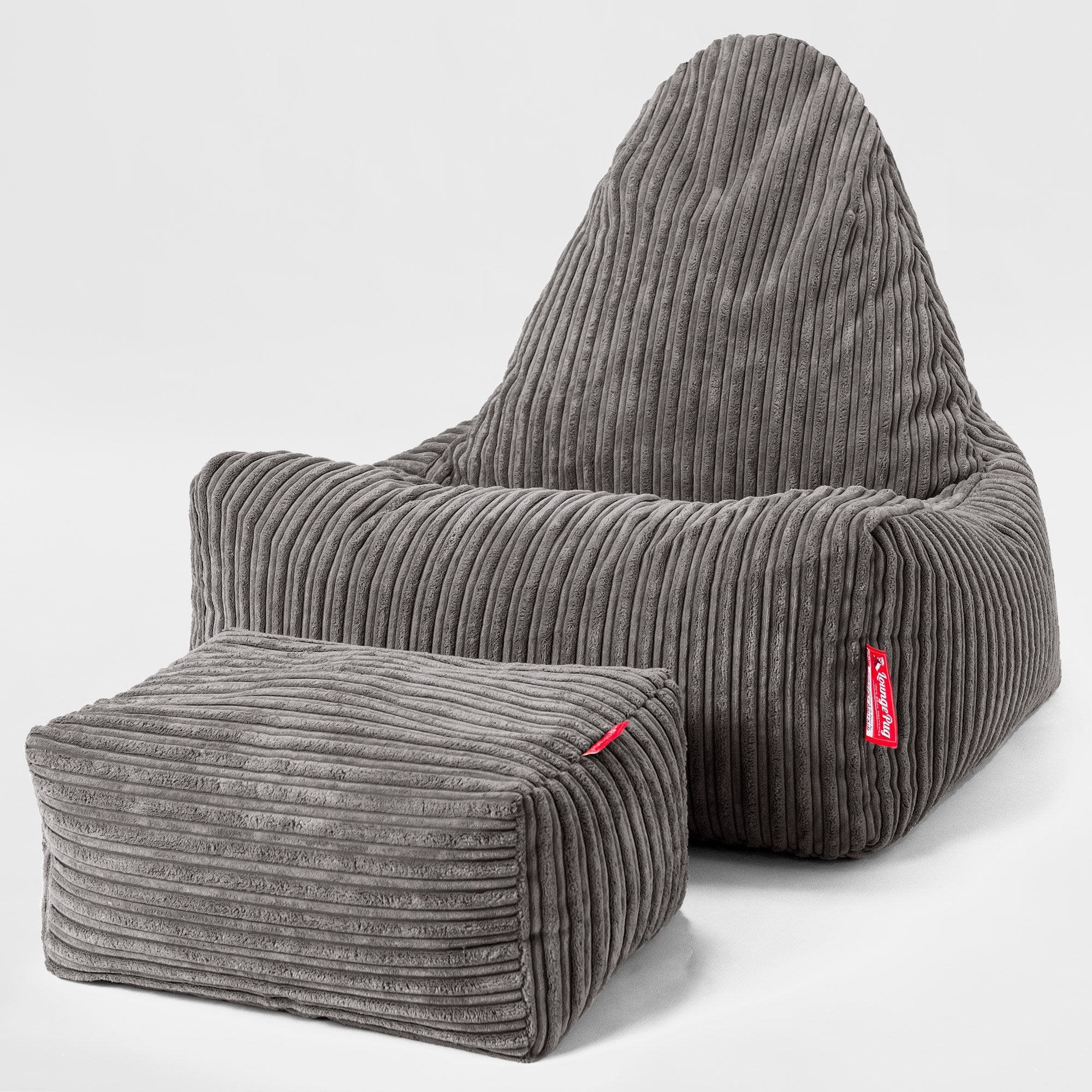 Skandi-Lounge Sitzsack - Cord Graphitgrau - Image 2
