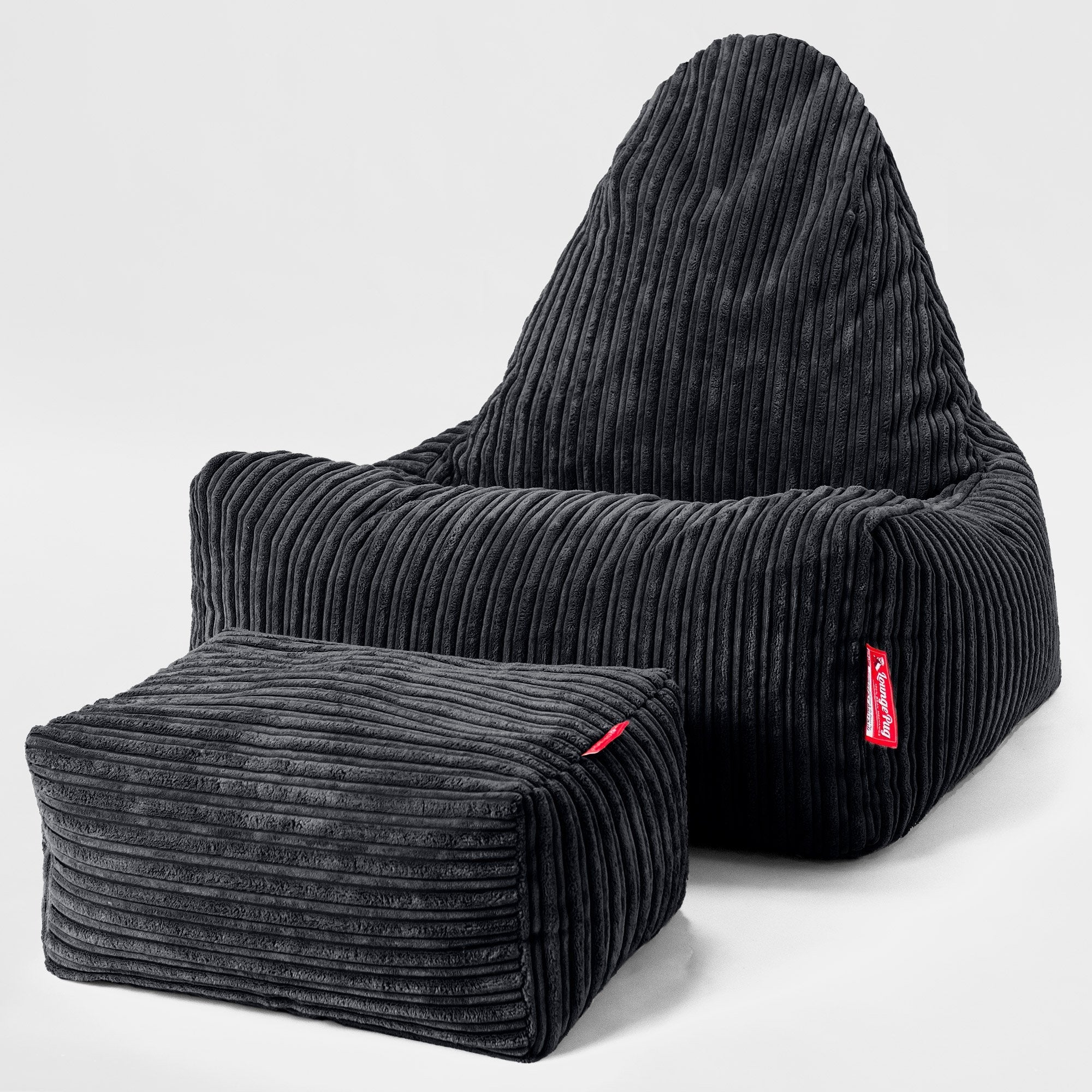 Skandi-Lounge Sitzsack - Cord Schwarz - Image 2