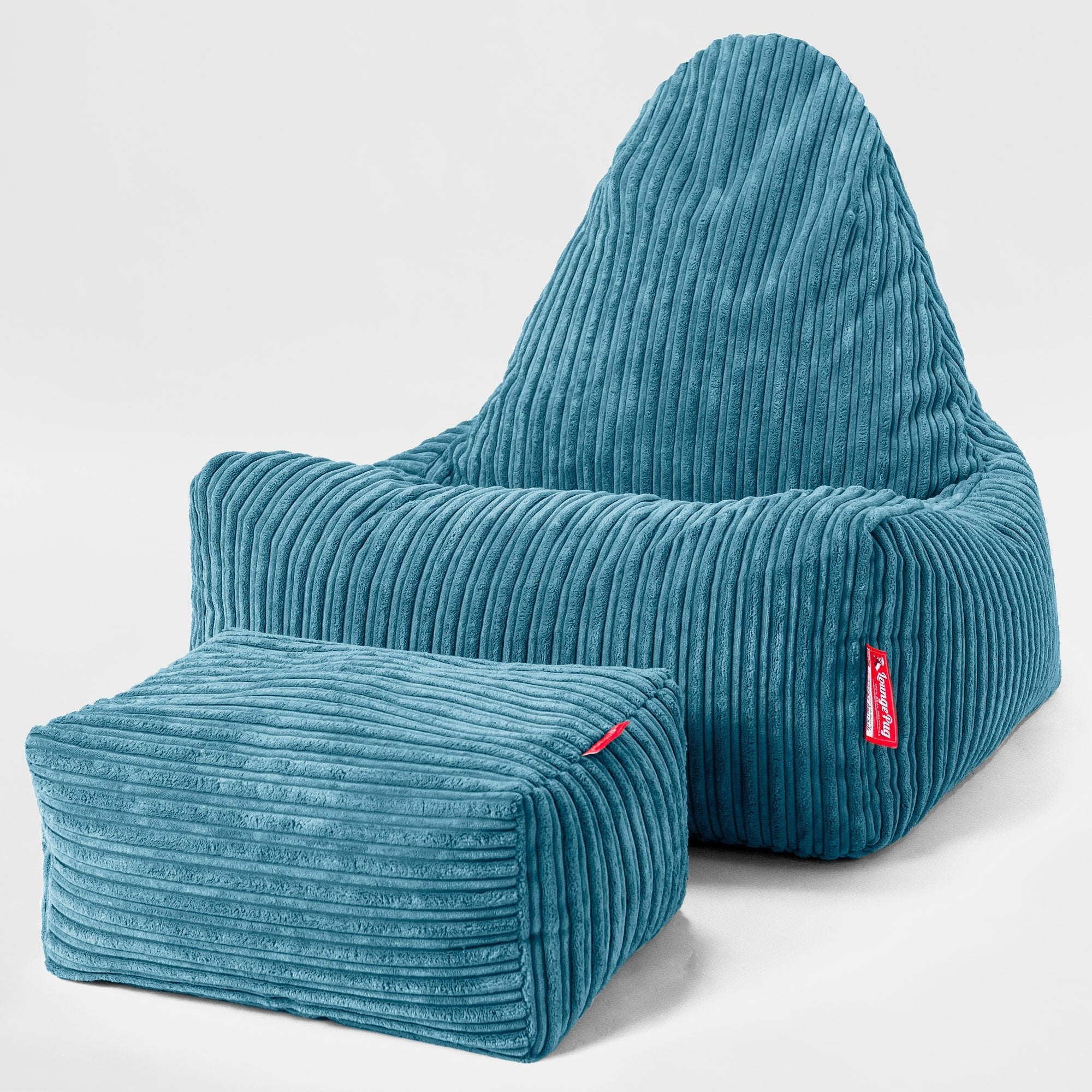 Skandi-Lounge Sitzsack - Cord Türkis - Image 2