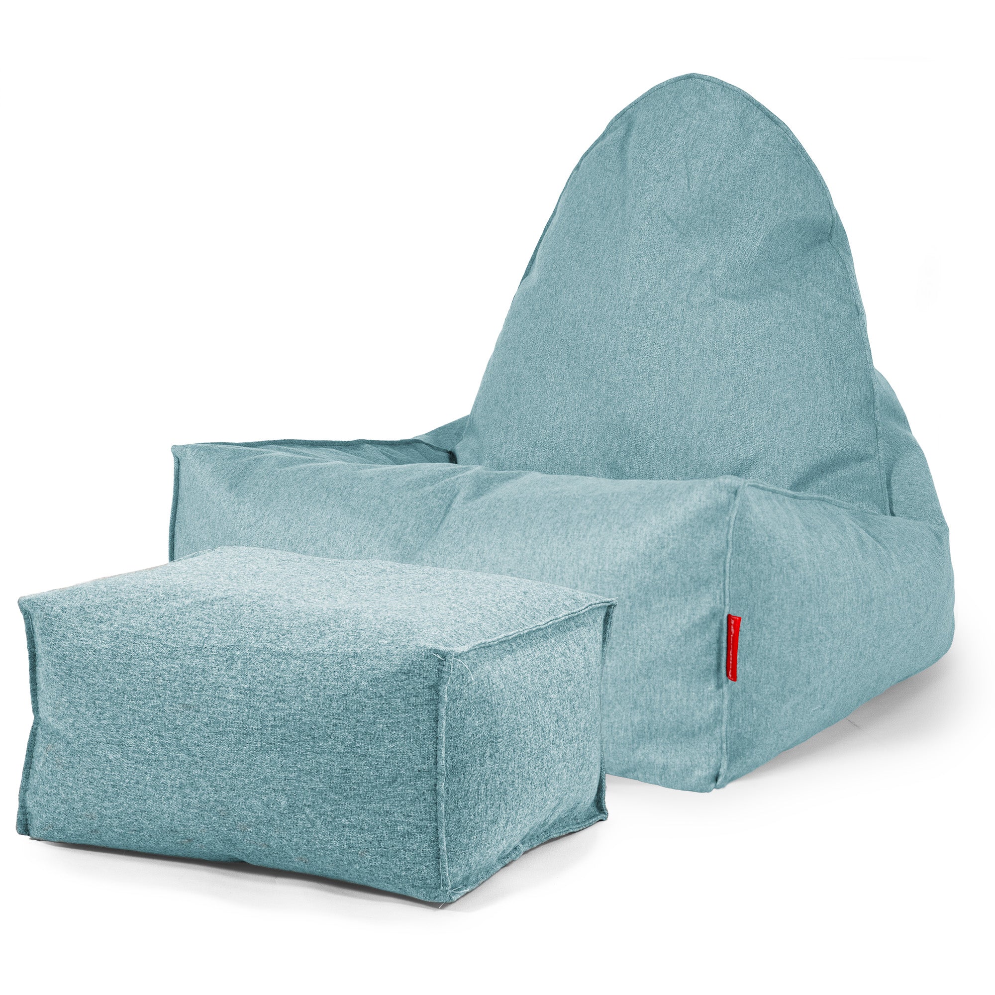 Skandi-Lounge Sitzsack - Interalli Wolle Aqua - Image 2