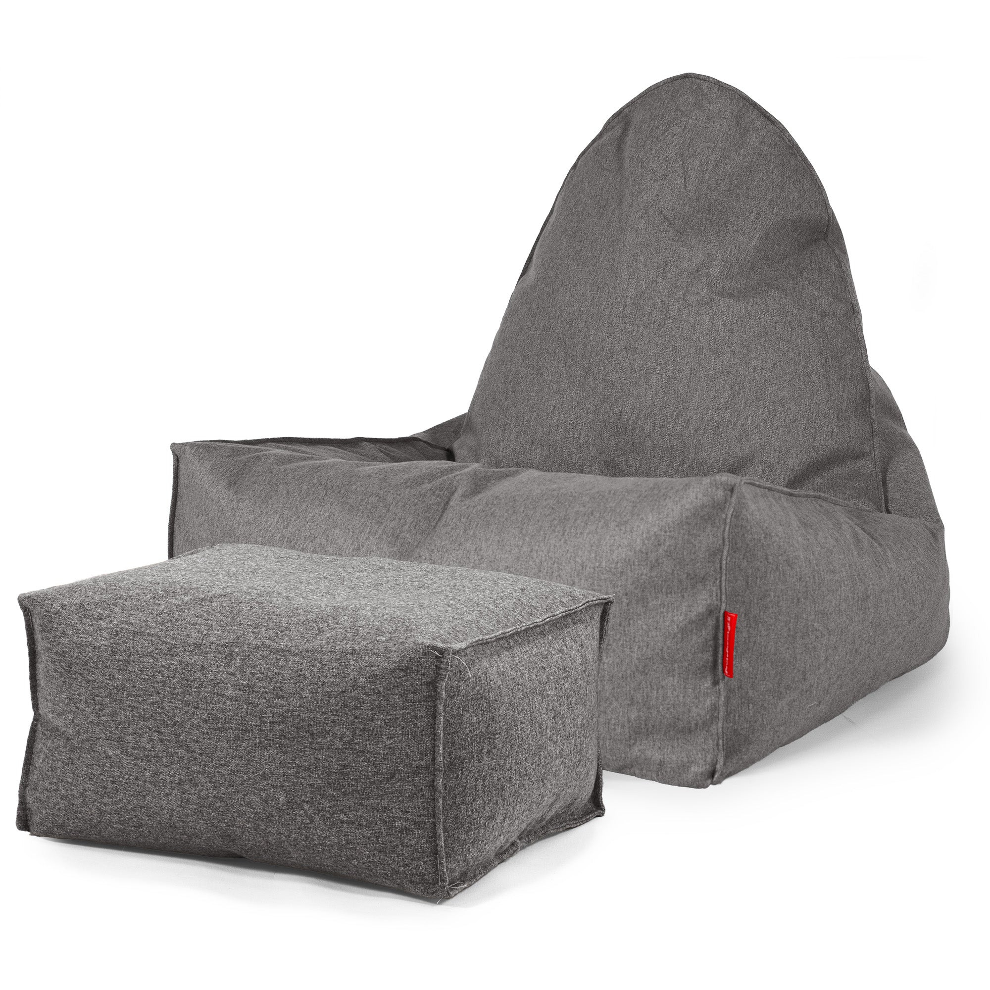 Skandi-Lounge Sitzsack - Interalli Wolle Grau - Image 2