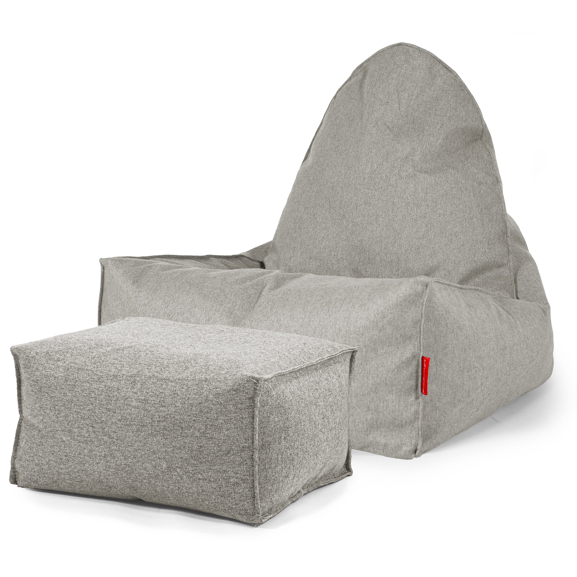 Skandi-Lounge Sitzsack - Interalli Wolle Silber - Image 2