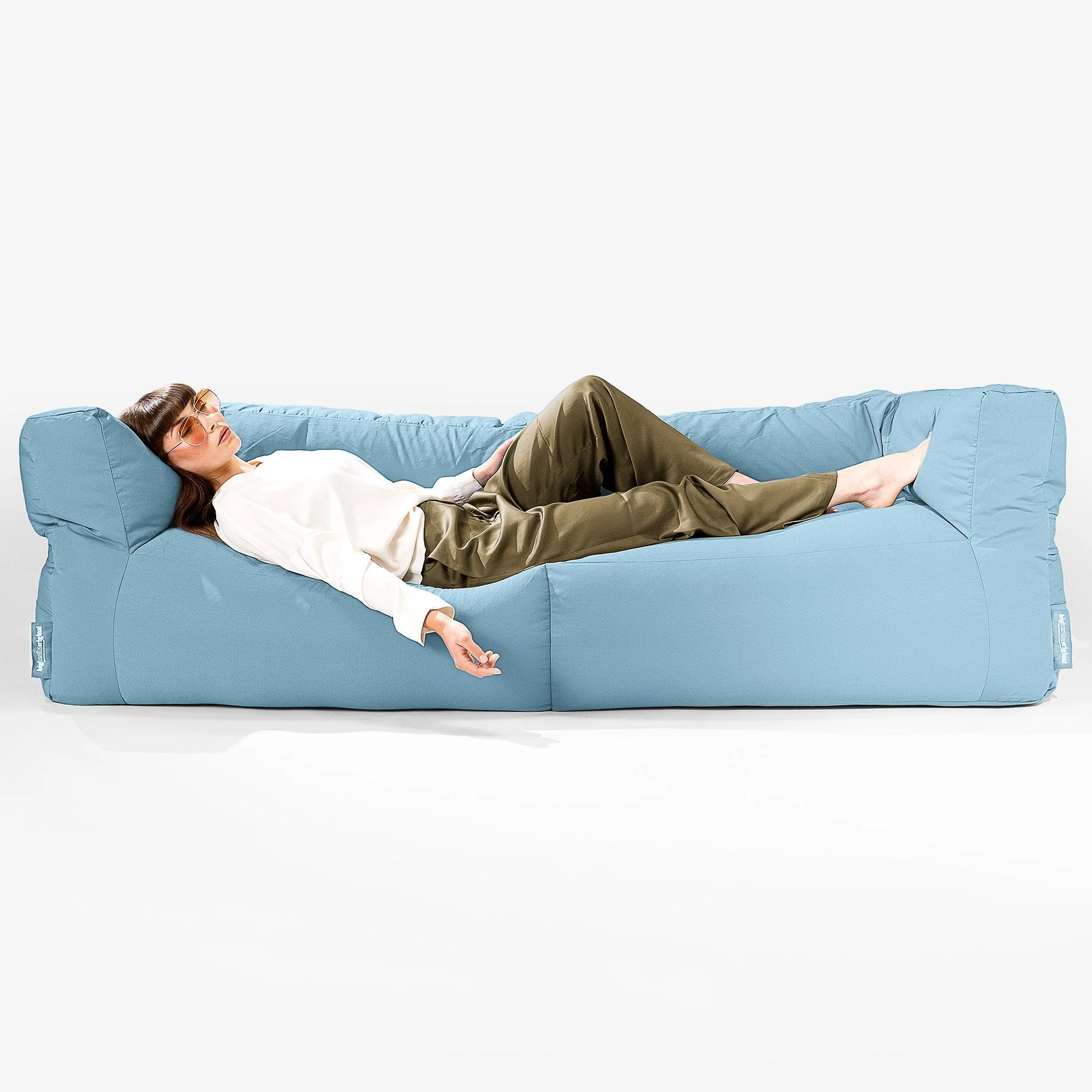 SoleiStorm™ Ultra 2000 h+ 3-Sitzer Sitzsacksofa - Olefin Baby Blau - Image 3