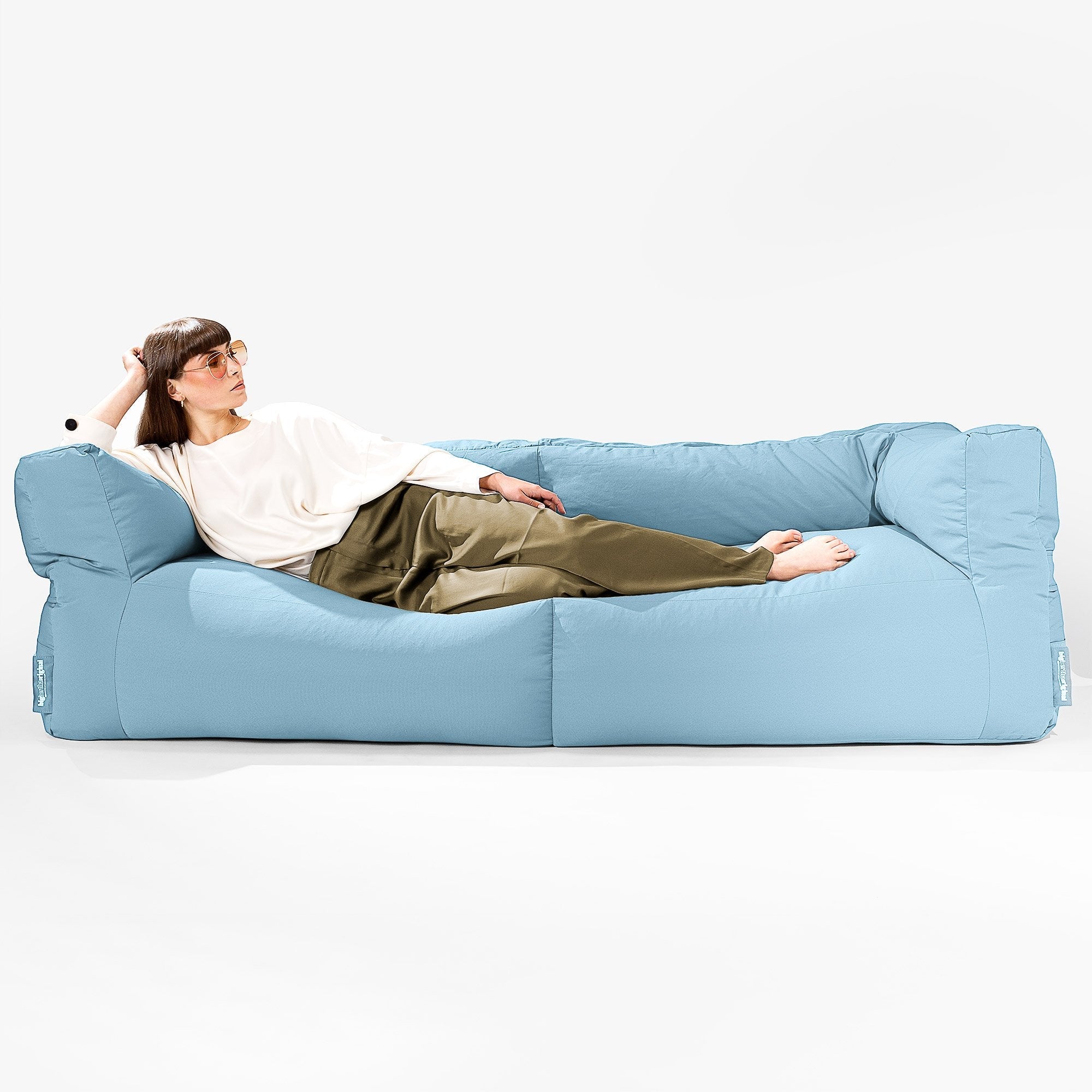 SoleiStorm™ Ultra 2000 h+ 3-Sitzer Sitzsacksofa - Olefin Baby Blau - Image 4