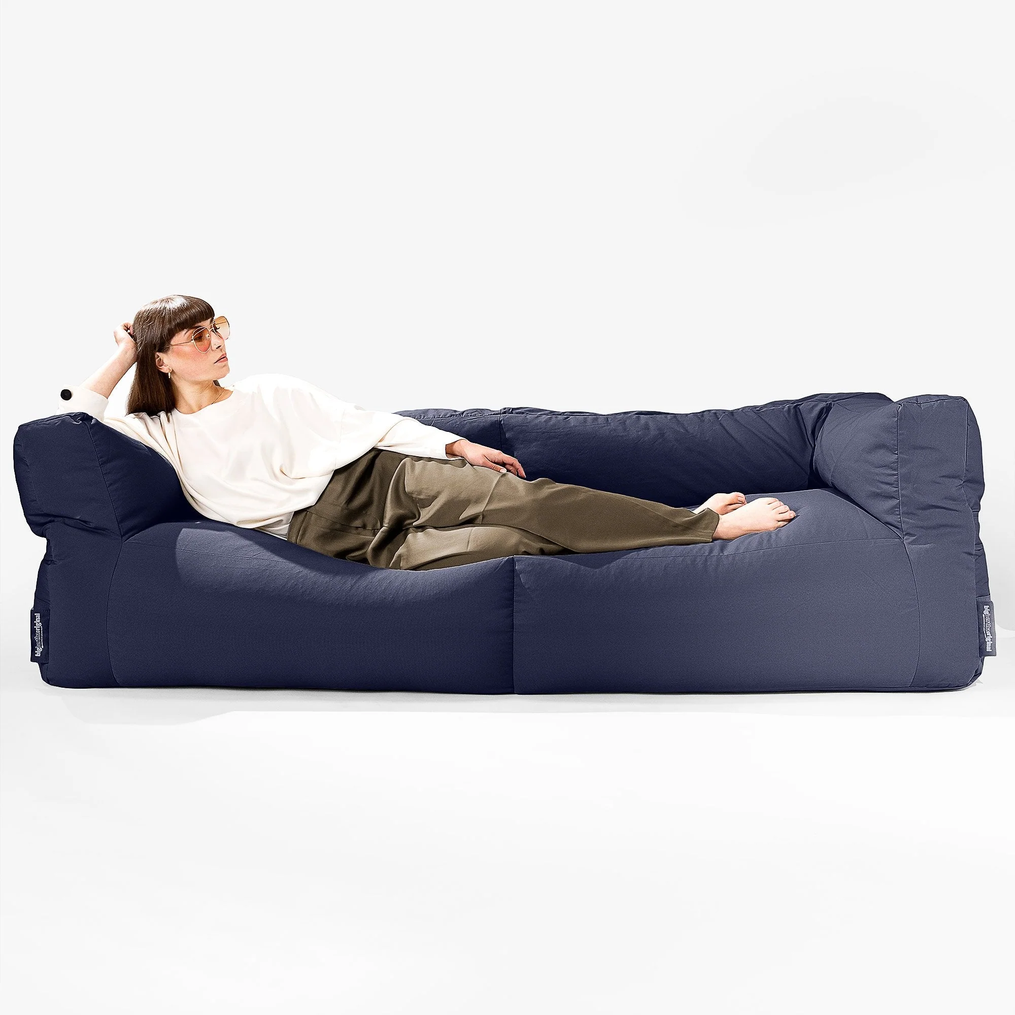 SoleiStorm™ Ultra 2000 h+ 3-Sitzer Sitzsacksofa - Olefin Marineblau - Image 4