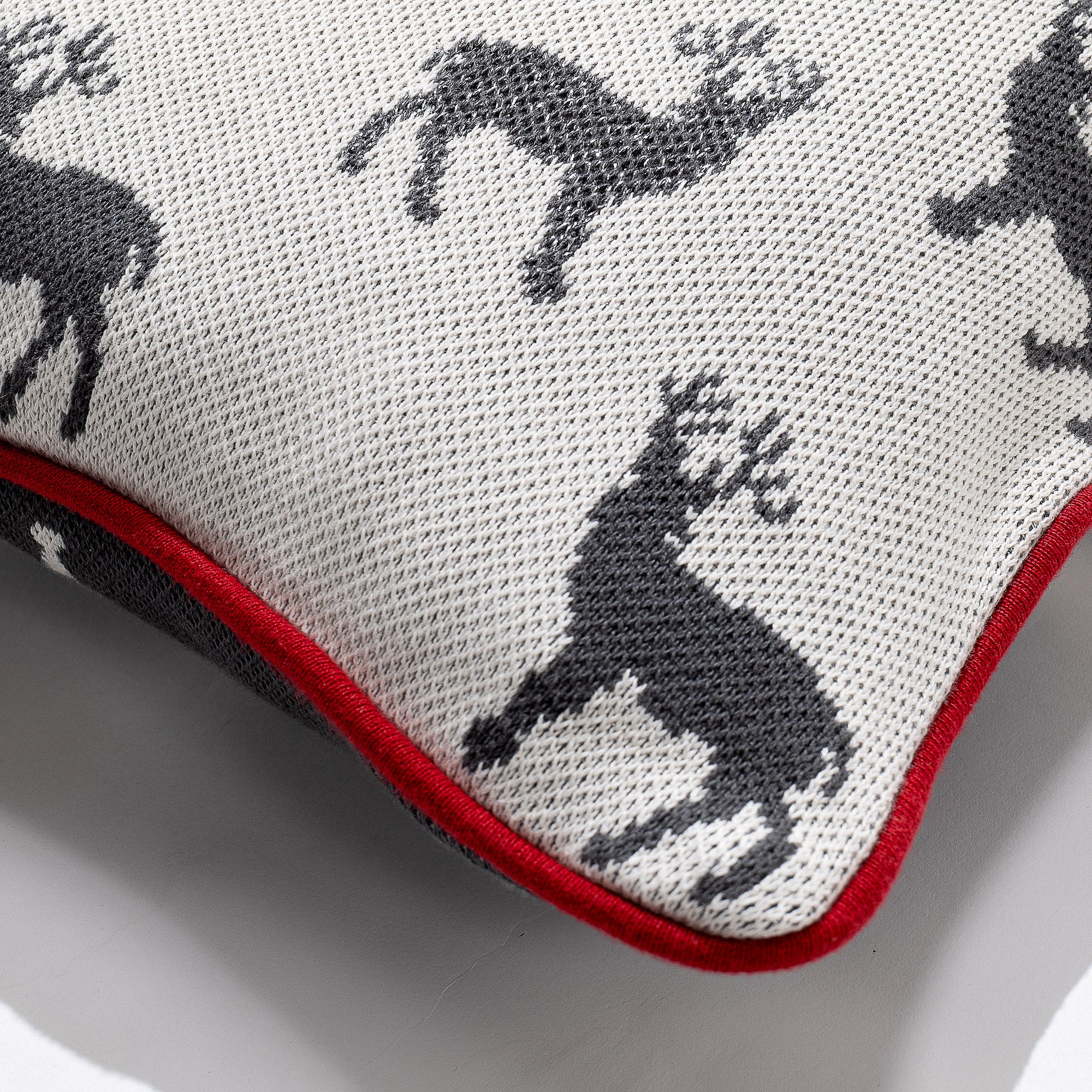 Dekokissen / Sofa Kissenbezug 47 x 47cm - Gestrickte Stag - Image 4