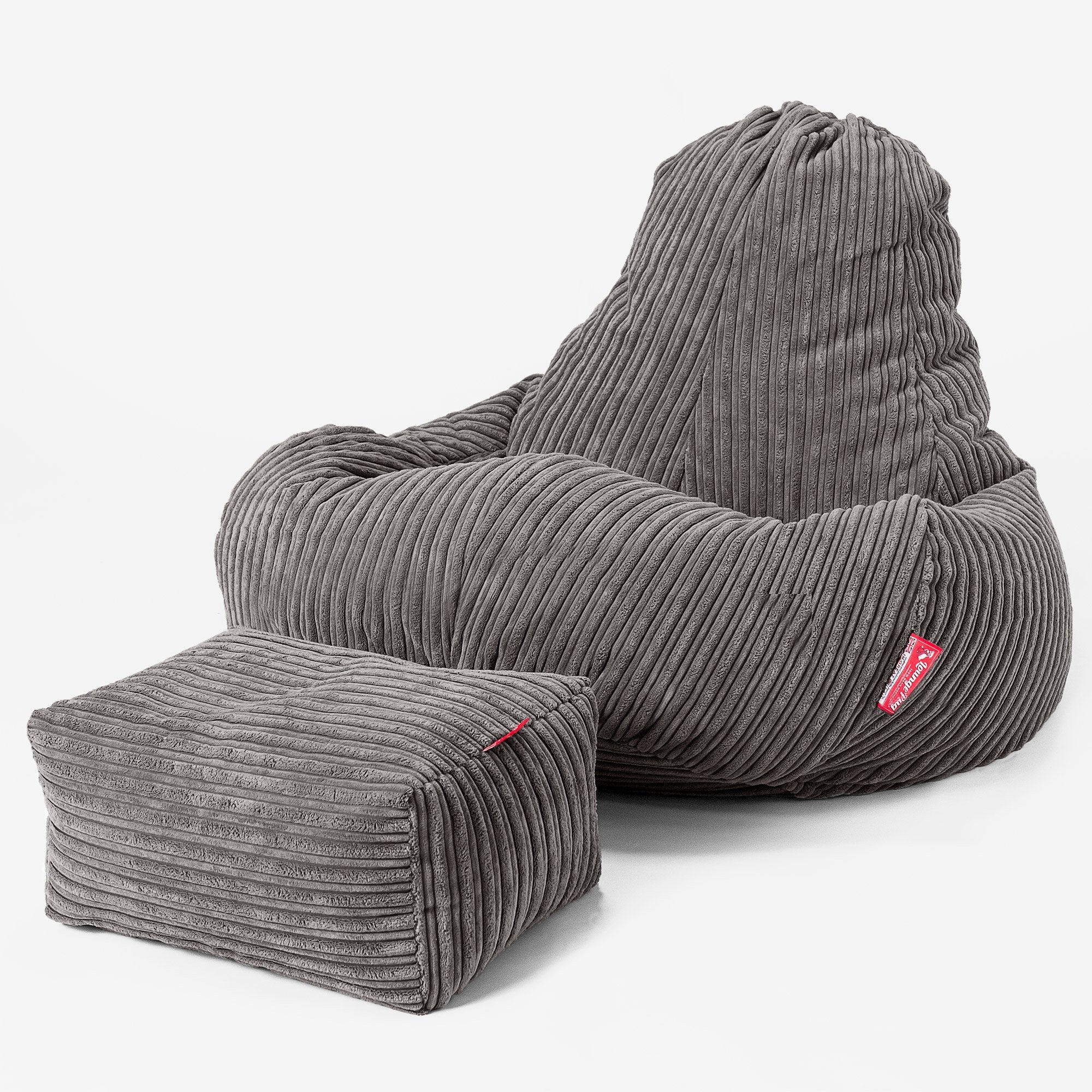 Ultra Lux Gaming Sitzsack - Cord Graphitgrau - Image 2