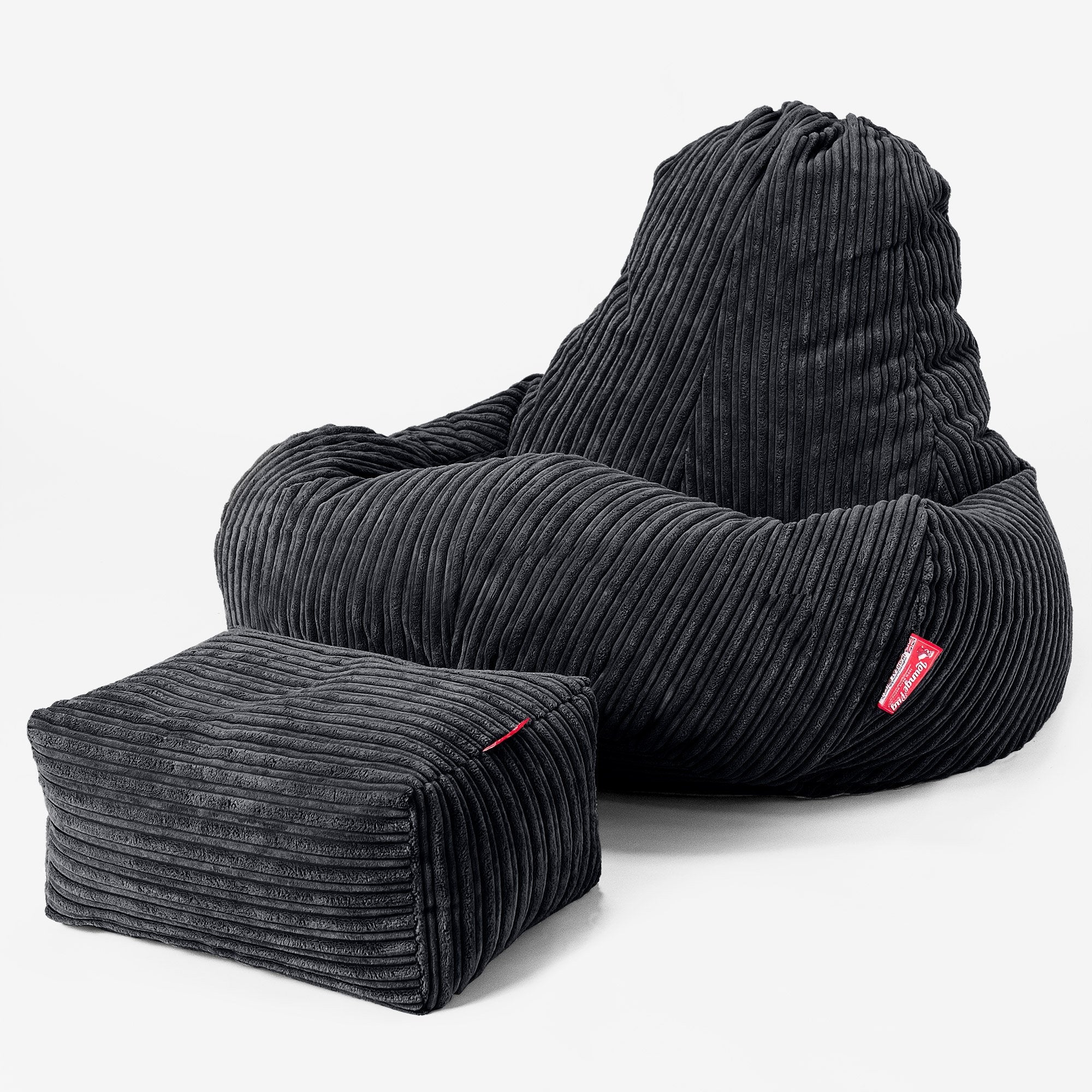 Ultra Lux Gaming Sitzsack - Cord Schwarz - Image 2