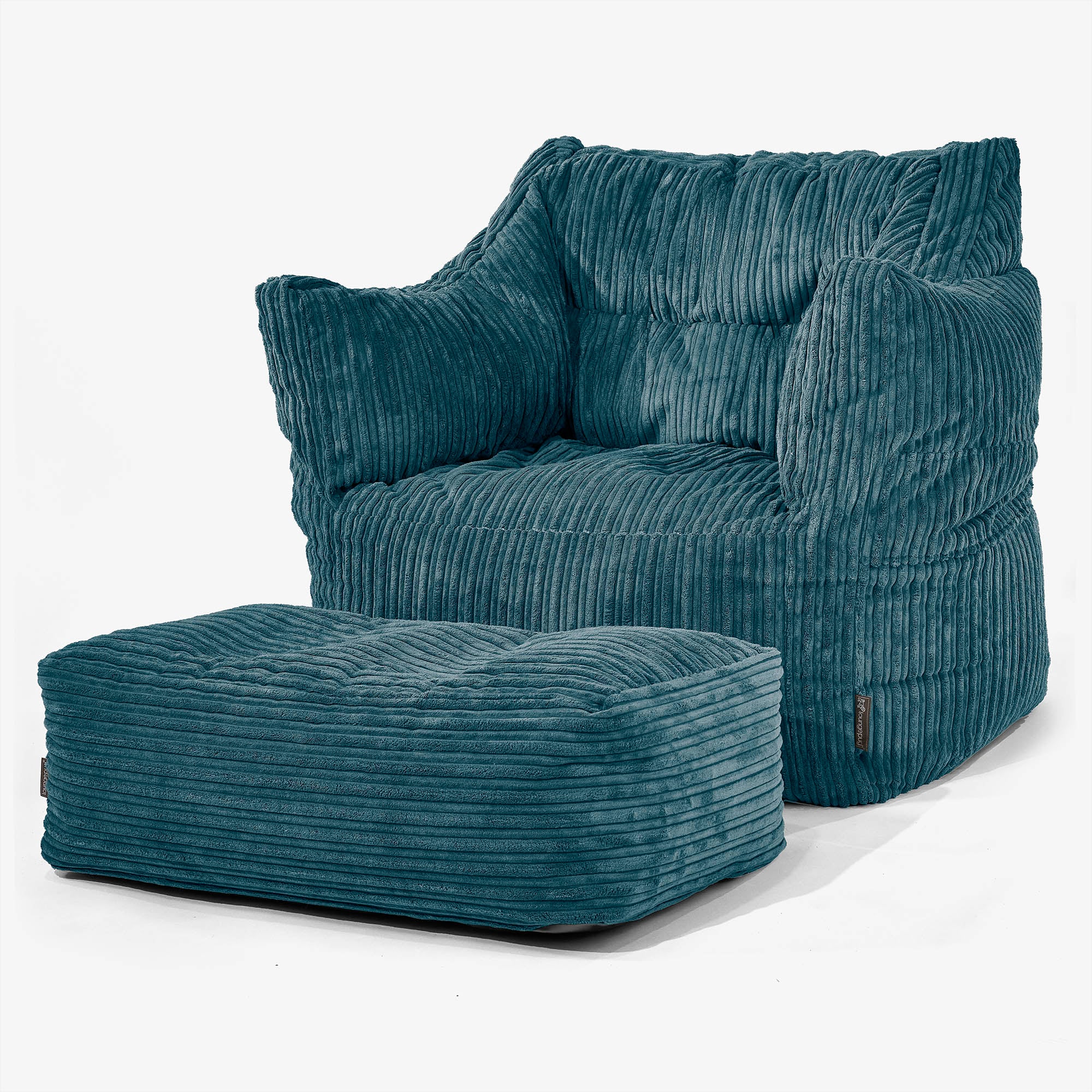 Victor Sitzsack Sessel - Cord Blaugrün - Image 2