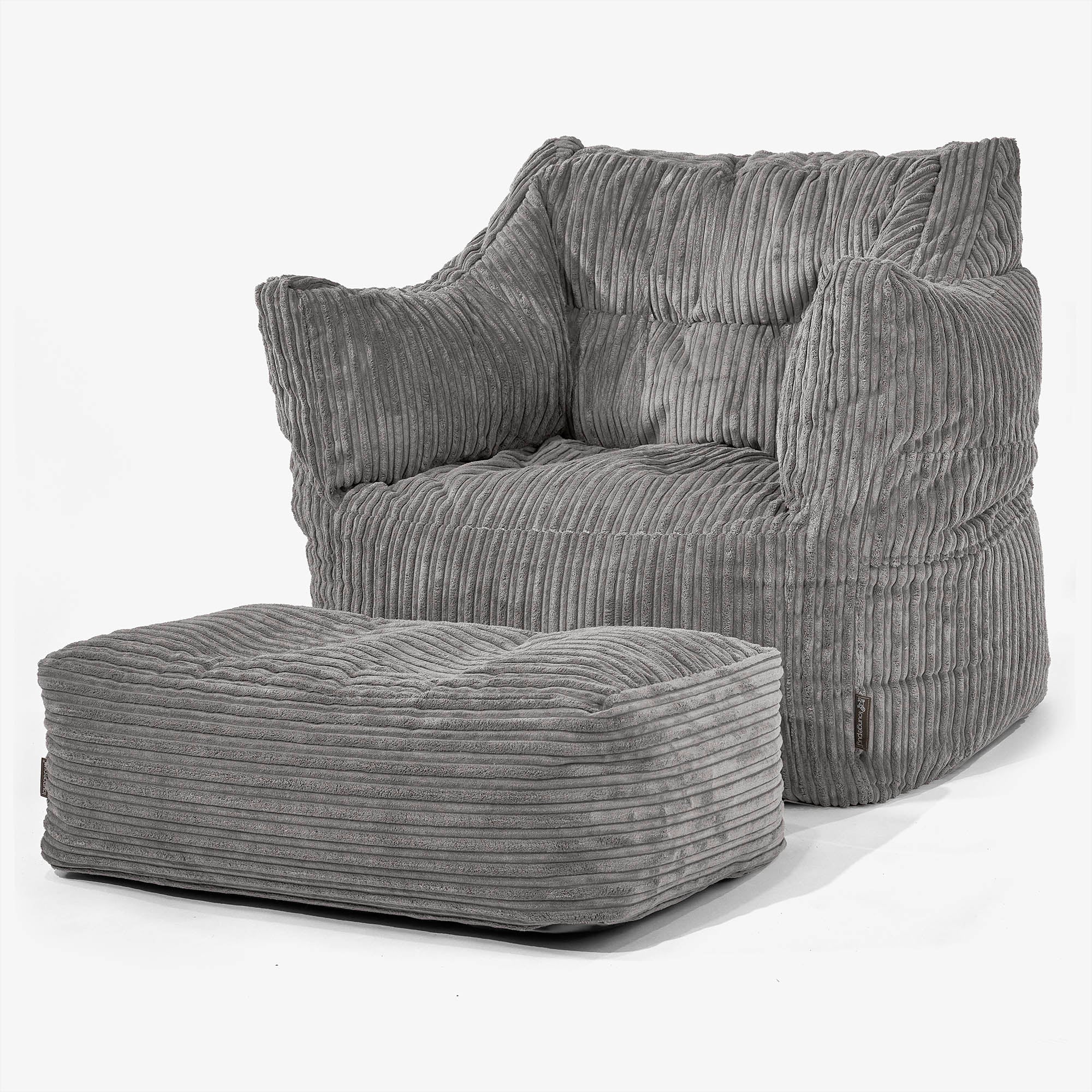 Victor Sitzsack Sessel - Cord Schiefergrau - Image 2