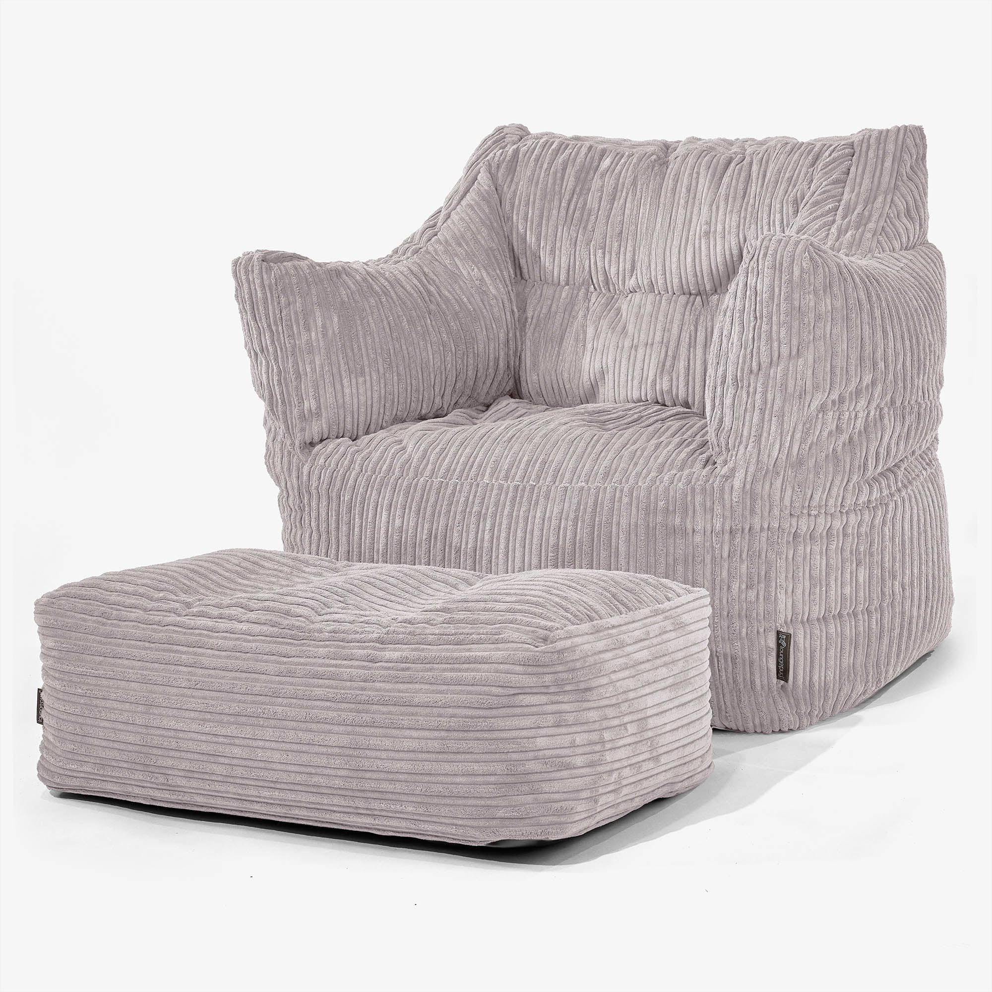 Victor Sitzsack Sessel - Cord Silbergrau - Image 2