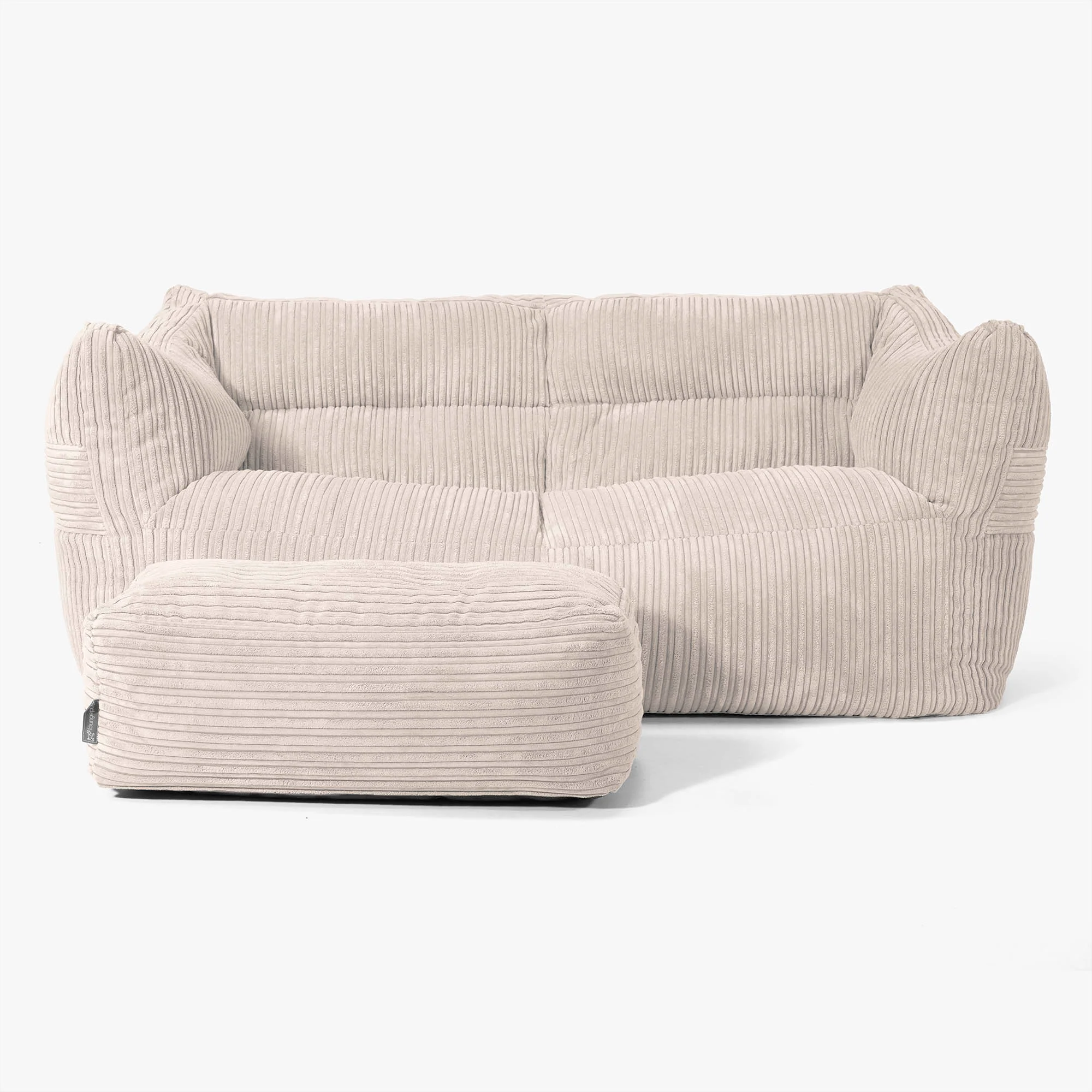 Victor Sitzsack Sofa - Cord Creme - Image 2