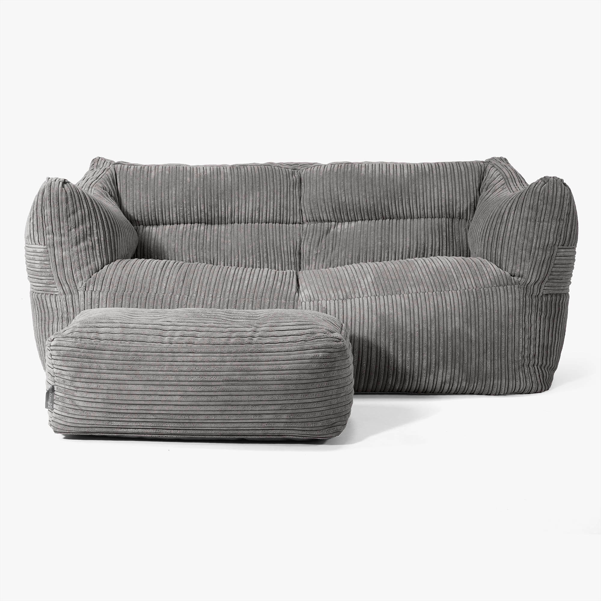 Victor Sitzsack Sofa - Cord Schiefergrau - Image 2