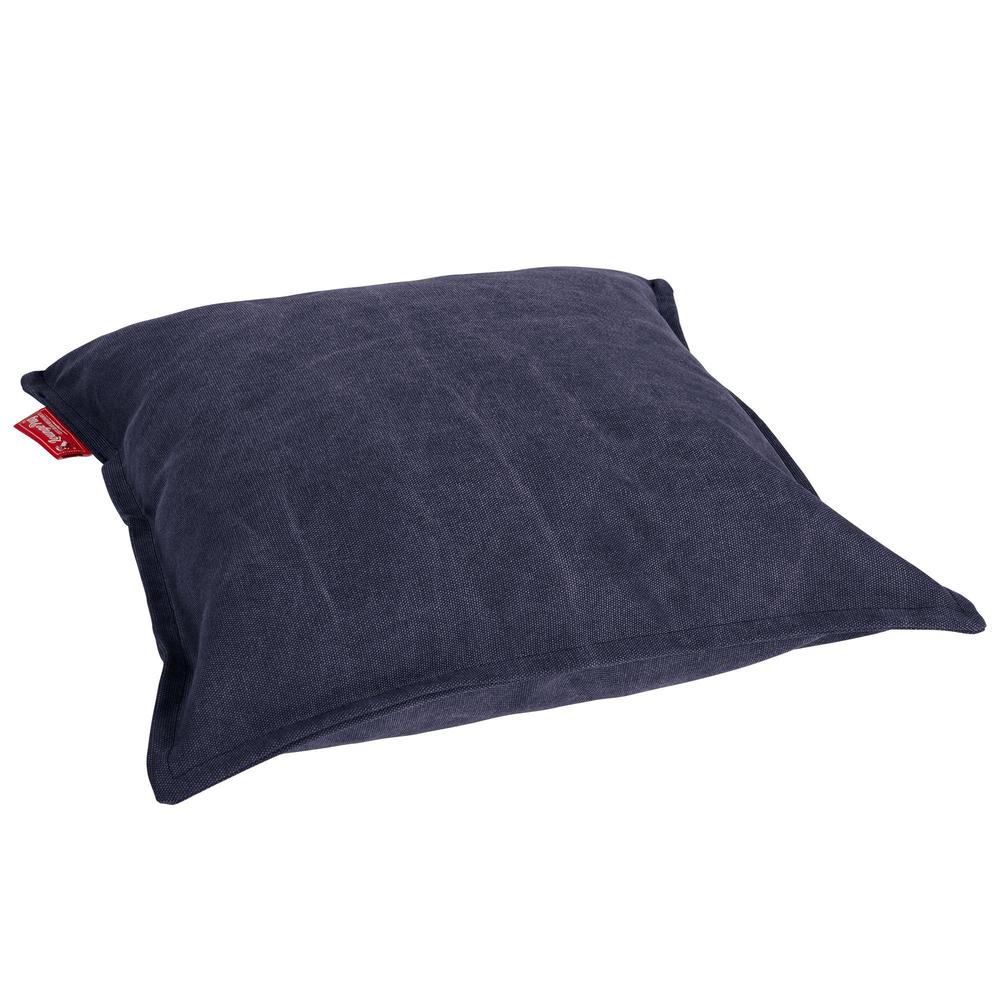 Extra Große Dekokissen / Sofa Kissenbezug 70 x 70cm - Stonewashed-stoff Marineblau - Image 2