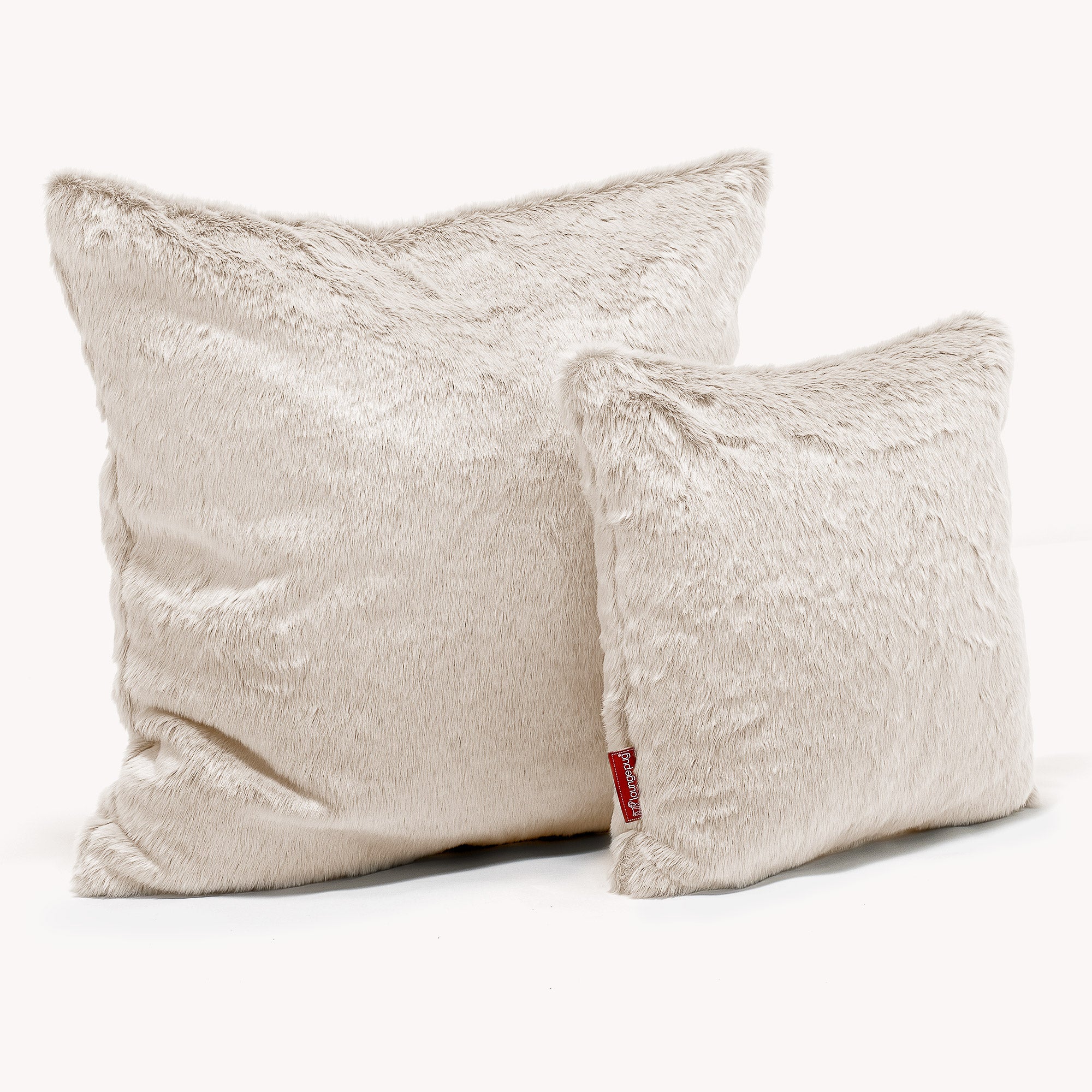Dekokissen / Sofa Kissenbezug 47 x 47cm - Kaninchen Kunstfell Weiß - Image 2